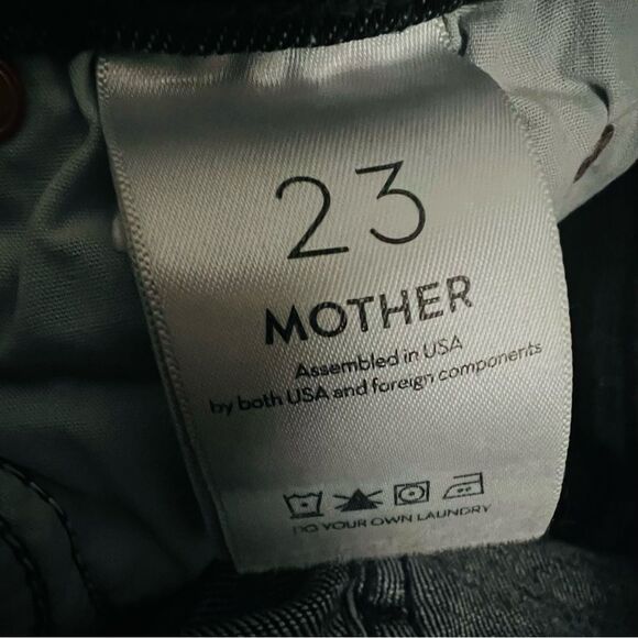 MOTHER Women's Straight Leg Jeans - Dark Blue - Picture 7 of 16